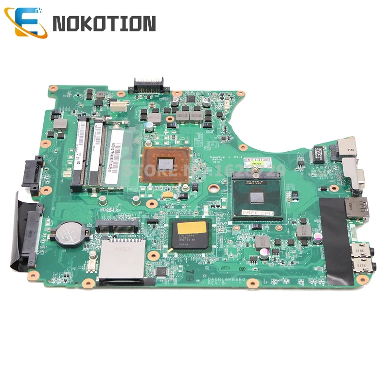 NOKOTION A000078940 DA0BL8MB6B0 материнская плата для ноутбука Toshiba satellite L655 GL40 HD DDR3 Бесплатный процессор