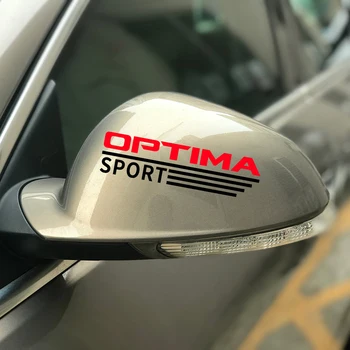 

2PCS Reflective Sports Styling Car Stickers And Decals For Kia Optima Auto Rearview Mirror Decor Waterproof Stickers Accessories