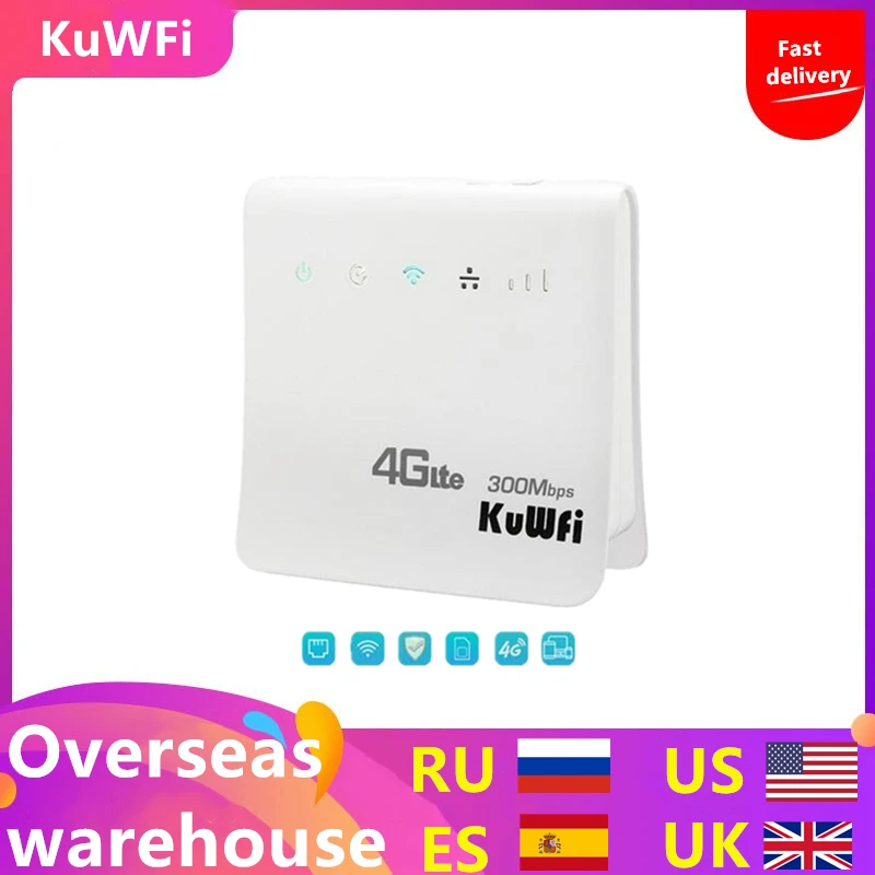 

Unlocked 300Mbps Wifi Router 4G LTE CPE Wireless Mobile Router With LAN Port SIM Card Solt