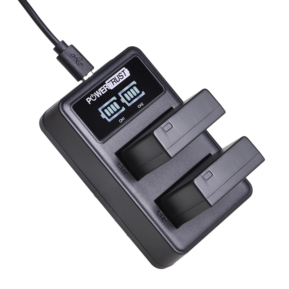PowerTrust DMW-BLG10 1400 мАч DMW BLG10 DMW-BLE9 батарея+ светодиодный зарядное устройство для Panasonic Lumix DC-ZS80, DC-GX9, DMC-GX80, DMC-GX85
