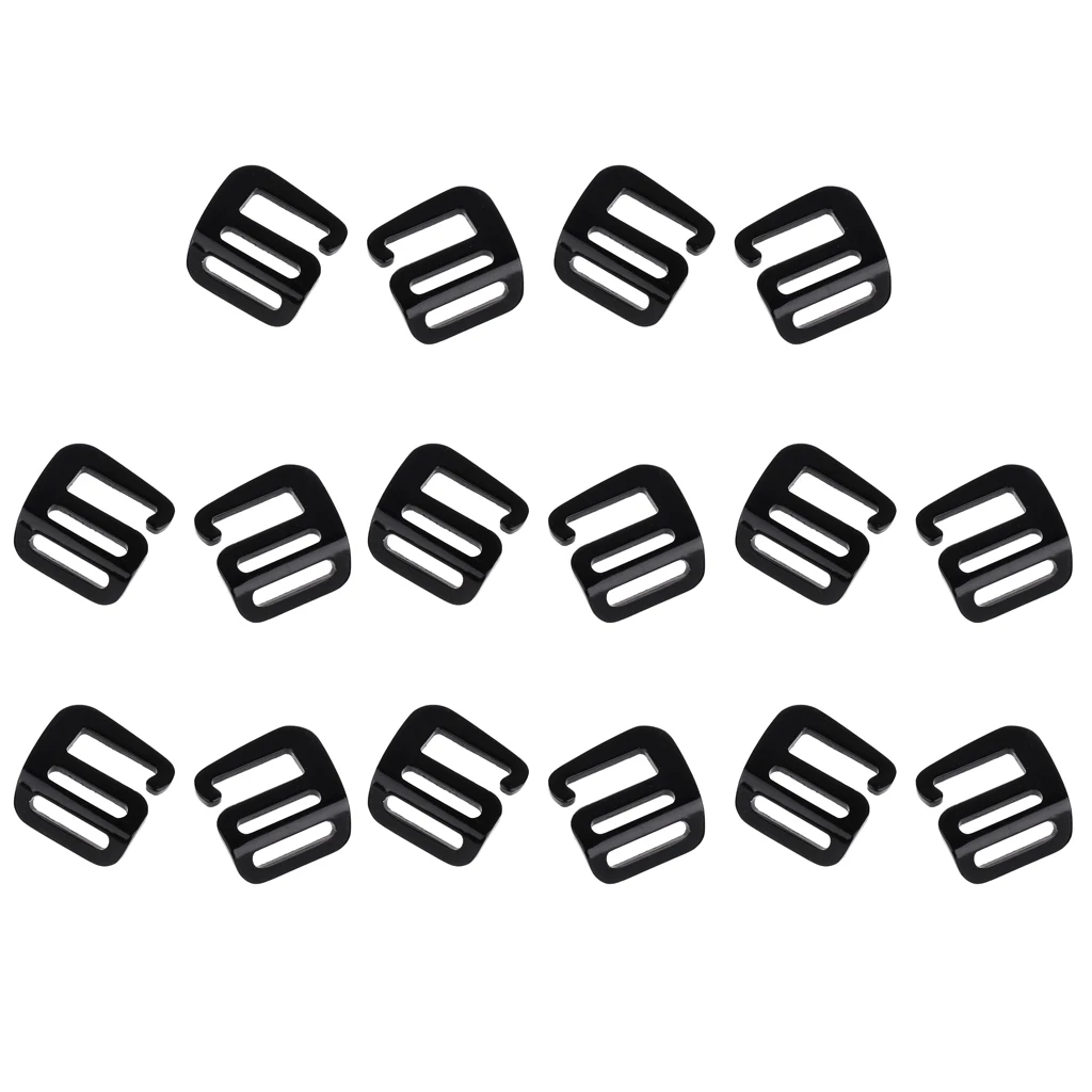 16pcs Backpack G Hook Webbing Buckle Tactical Hardware, lightweight Strong