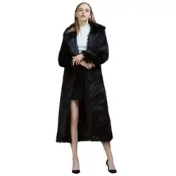 Модная длинная куртка с плюшевым мишкой, пальто для женщин, зима 2019, Толстая теплая объемная верхняя одежда, женская шуба из искусственного