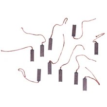 Генератор универсальный Электрический двигатель щетка замена 4,5x6,5x20 мм Новые 10 шт. угольные щетки провода