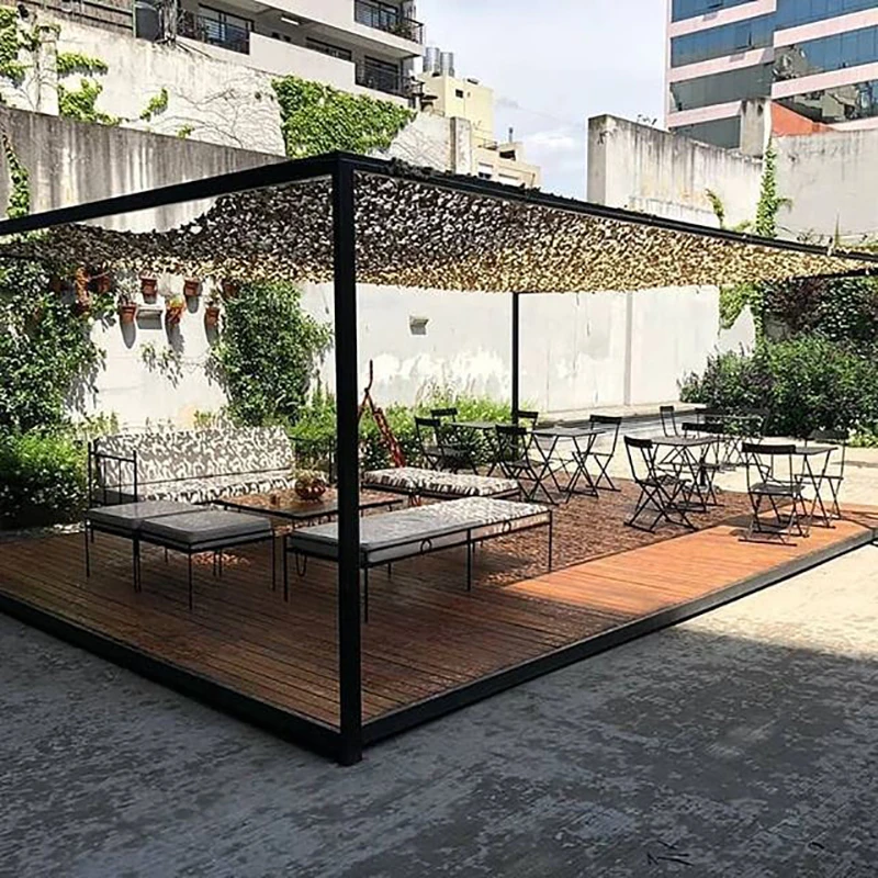 

1.5*8M Garden Fence Decoration Single Layer Military Camouflage Net Sun Shelter Patio Shadow Army Hiding Mesh Tourist Tent