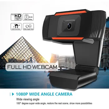 

HD Webcam Built-in Dual Mics Smart 720P Web Camera USB Pro Stream Camera for Desktop Laptops PC Game Cam For OS Windows10/8