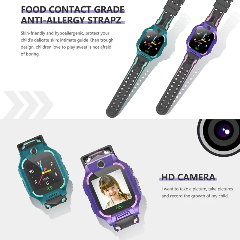 Kids LBS positioning waterproof watch SOS help SIM card two way call boy girl smart watch 3