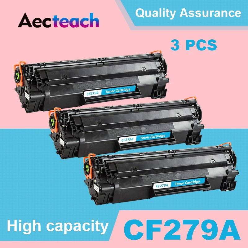 Aecteach 3 шт. совместимый для hp 79A 79 CF279A тонер картридж LaserJet Pro M12 M12w M12a МФУ M26nw M26 M26a