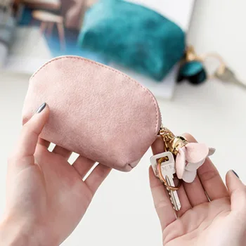 

2020 Women Leather Small Mini Wallet Holder Female Wallet Case Clutch Carte Porte Card Key Money Bag Zip Coin Purse Holder