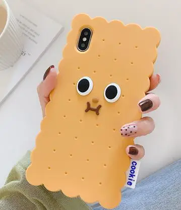 Biscuits Gimfun мультяшный игровой Жидкий чехол для телефона Iphone 7 6 8 Plus Xr X Xs 11 Pro Max Блестящий Мягкий силиконовый резиновый чехол с медведем - Цвет: Biscuits