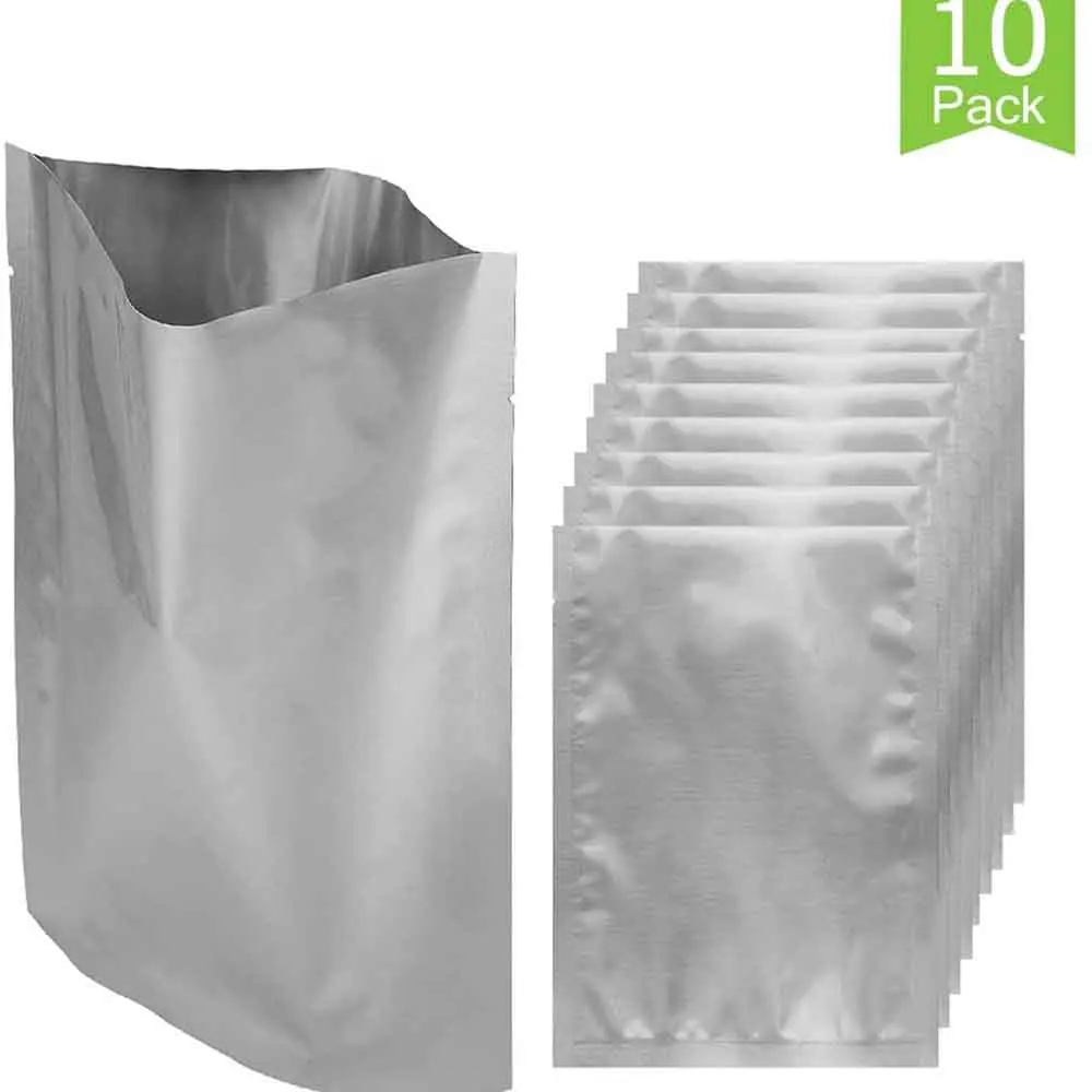 10 Pack Large Mylar Bags,Gallon recloseable Bag for Long Term Emergency