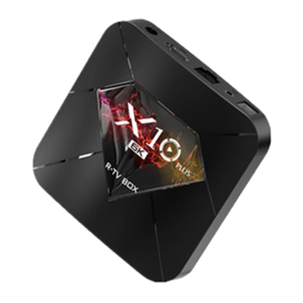 X10 Plus Android 9 0 Smart H6 WiFi 4 Гб + 64 ГБ телеприставка 6K медиаплеер ЕС вилка | Электроника