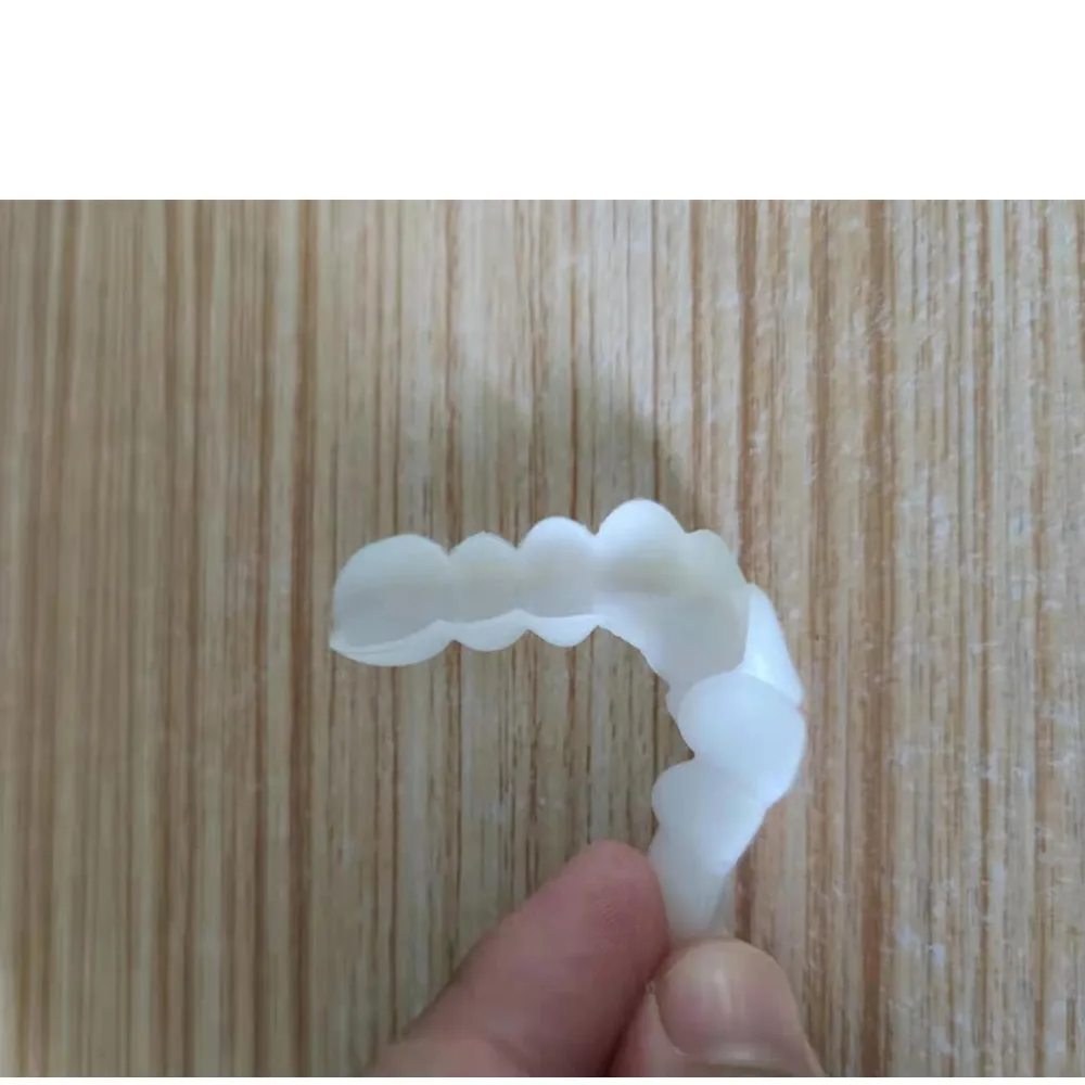 Tooth Cover Soft Silicone Gel Dental Oral Upper Lower Fake False Teeth Cover Smile Veneers Dentures Braces Dental Equipment Whitening Molds