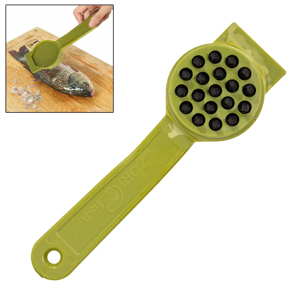 Fish Skin Brush Scraping Fishing Scale Scraper Fast Remove Cleaning Peeler Tools Cleaning Peeler Scaler Scraper For Kitchen Tool