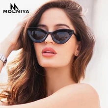 

2021 Retro Cateye Sunglasses Women Small Cat Eye Sun Glasses Brand Designer Colorful Ladies Eyewear For Female Oculos De Sol