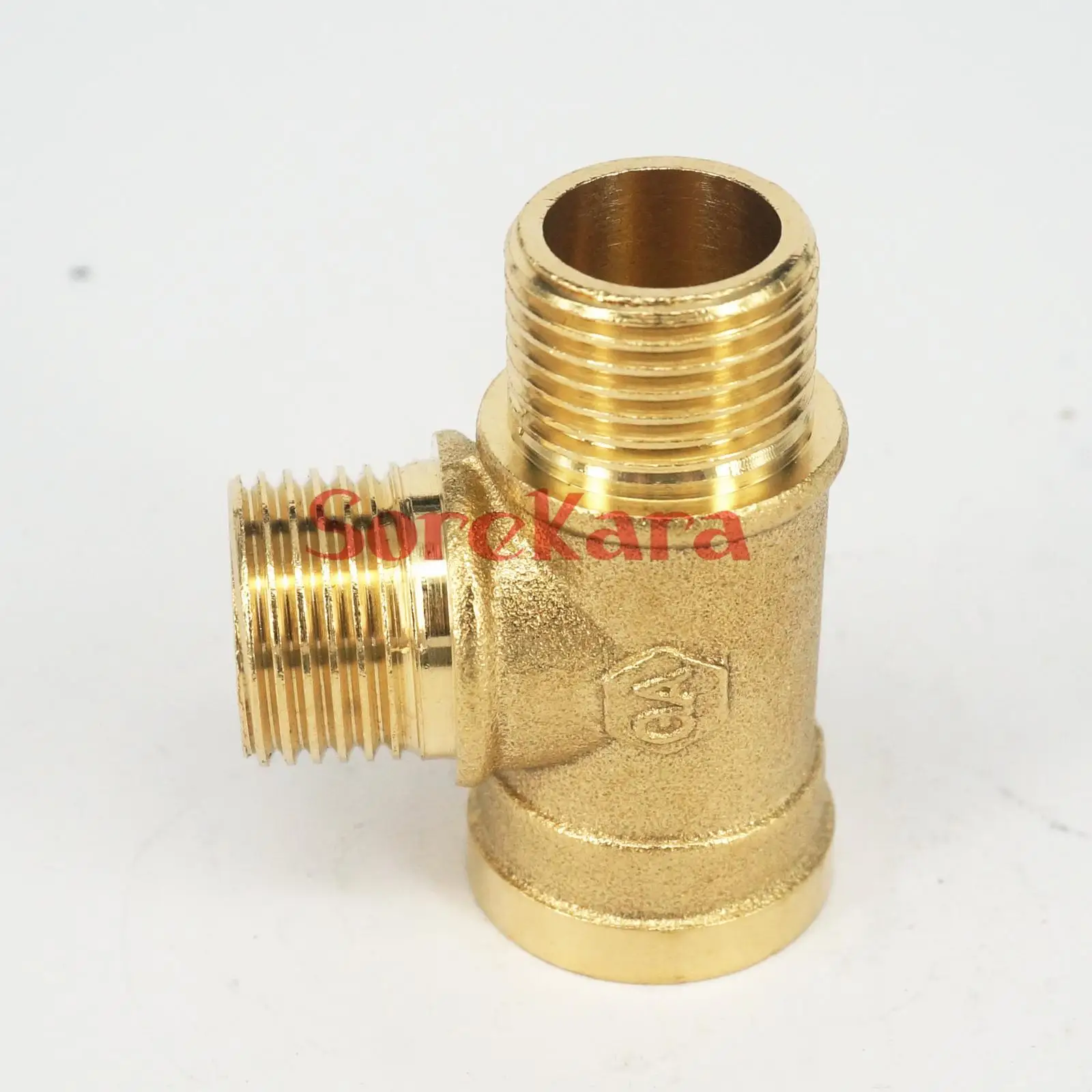 2шт 1/4 &quotBSP Female x 1/4&quot BSP Male male Thread Tee 3 способа латунного соединения труб для