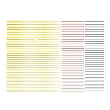 

Gold 3D Nail Sticker Curve Stripe Lines Nails Stickers Adhesive Striping Tape Nail Art Stickers Decals Rose Gold Silver 3Pc Nail
