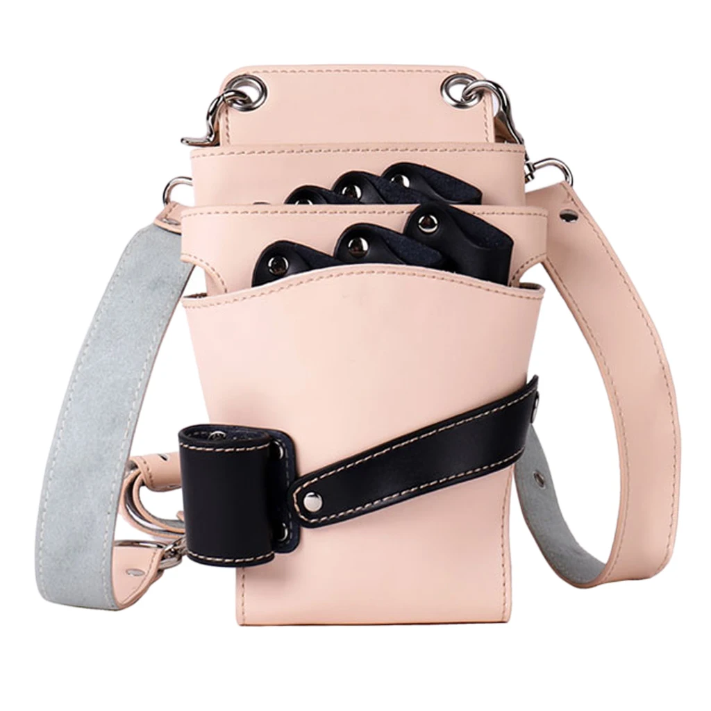 Scissor Pouch Holster with Belt for Hairdressers, Salon Hair Stylist Barber Scissors Shear Hairdressing Waist Holder Case Bag