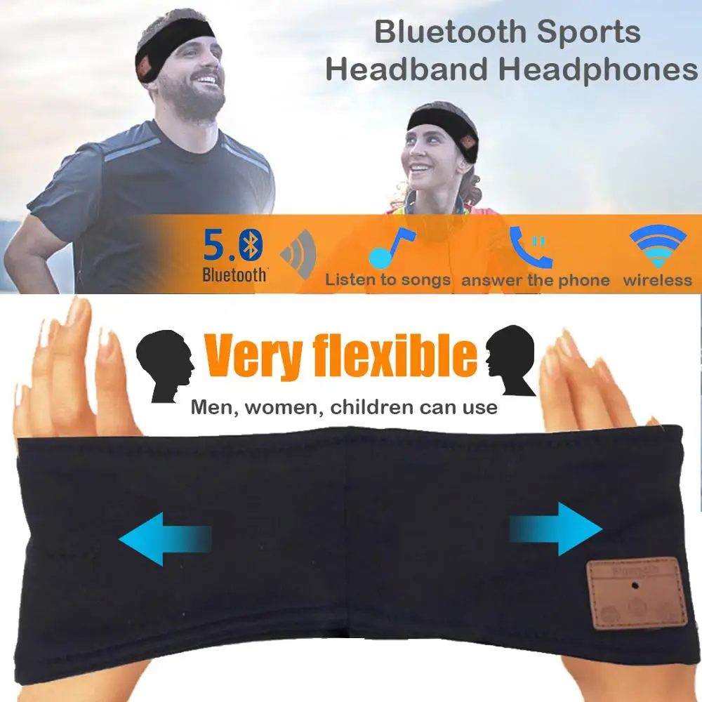 JINSERTA Bluetooth 5 0 музыкальная головная гарнитура с микрофоном беспроводные наушники