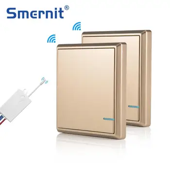 

Bedroom Set Wireless Switch and Receiver Kit Waterproof ON/OFF Switch Light Switches Remote Control Ceiling Lamps LED Bulbs