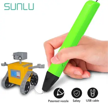 

Birthday Gift SL-600 3D Printer Pens For Kids 3D Digital Pen Support 1.75mm PCL/PLA Filament Children Scribble Pens