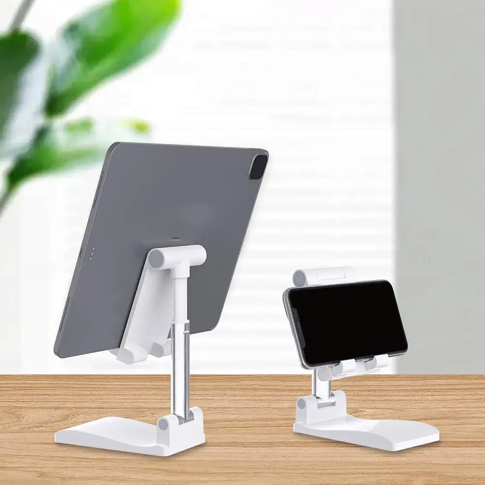 Phone Stand With Mirror For IPhone 12 Pro Max Xiaomi Mi Mobile Holder Foldable Desk Bracket 8 11X XS Tablet | Мобильные телефоны и