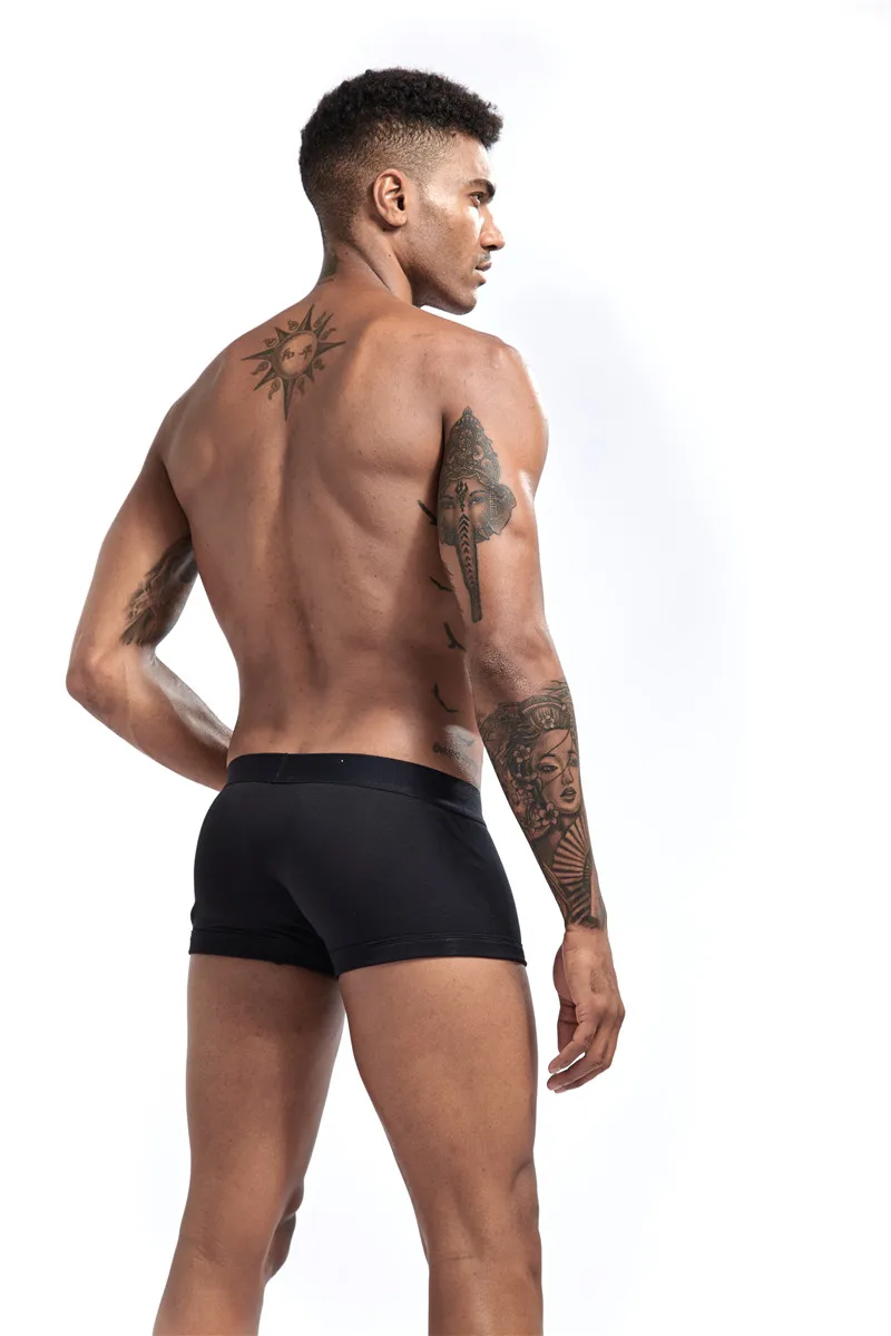 JOCKMAIL сексуальные боксеры для мужчин нижнее белье пенис чехол для колец U выпуклые боксерские шорты Слип hombre гей мужские боксеры homme Coton боксеры Длинные