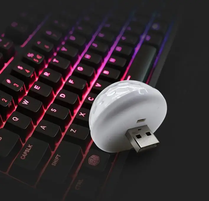 HiMISS Mini USB Голосовое управление RGB светодиодный светильник магический шар DJ диско светильник вечерние светильник s для автомобиля мобильного телефона