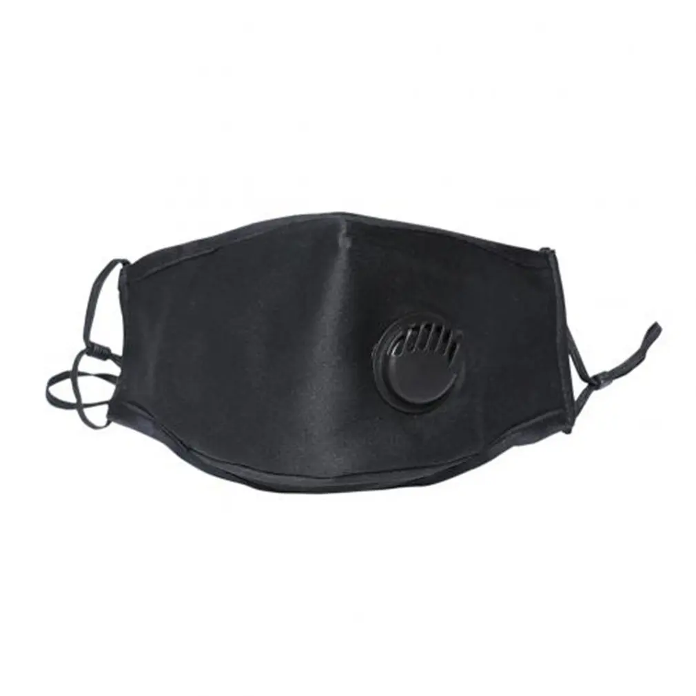 

Fashion Respirator Mask With Breathing Valve Washable Cotton Activated Carbon Filter PM2.5 Mouth Masks Anti Dust Allergy
