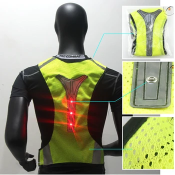 

SFIT Outdoor Sports Reflective LED Vest Turn Signal Light Vest Bicycle Reflective Warning Vests High Visibility Safety Clothes