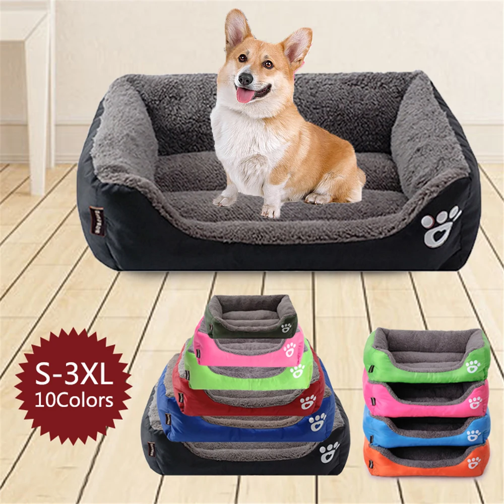 (S-XXL) Large Pet Cat Dog Bed 8Colors Warm Cozy Dog House Soft Fleece Nest Dog Baskets Mat Autumn Winter Waterproof Kennel (S-XXL) Large Pet Cat Dog Bed 8Colors Warm Cozy Dog House Soft Fleece Nest Dog Baskets Mat Autumn Winter Waterproof Kennel