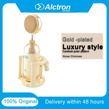 

100% Original Alctron CX5 Large Gold Plated Diaphragms Condenser Microphone Gold Luxry Design Excellent Sound Record To Nature