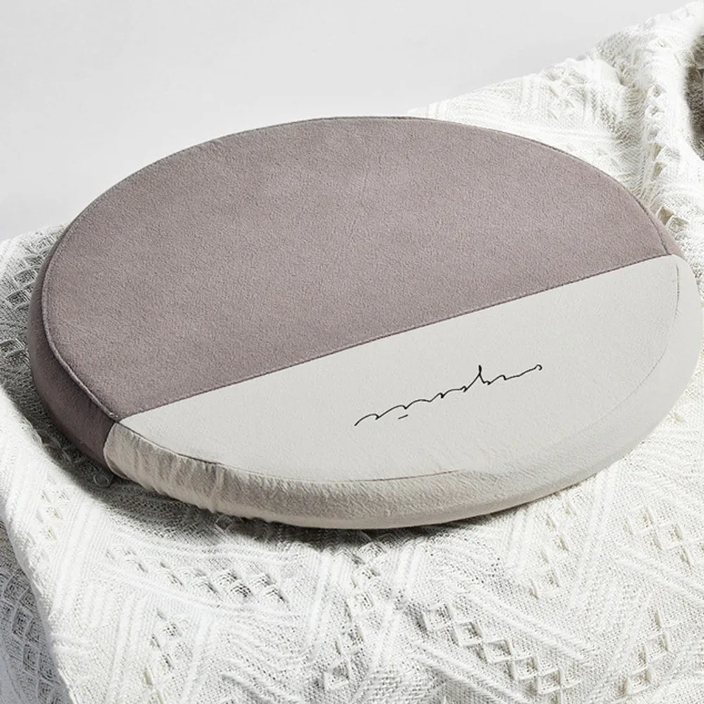 1 шт. круглая подушка для сиденья Memory Foam Core хлопок и лен татами подушка автомобиль мягкий диван памяти хлопок стул подушка