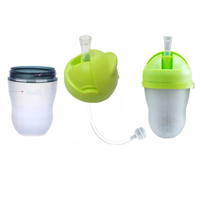 Baby Bottle Cover Silicone Cup Caps Accessories Drinker Water Drink Straw Kids Learn Feeding Replace Sippy Training for Comotomo