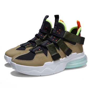 

TaoBo Air Cushion Leisure Basketball Sneakers High Top Hook&loop Sport Shoes Anti-Slippery Athletic Designer Footwear