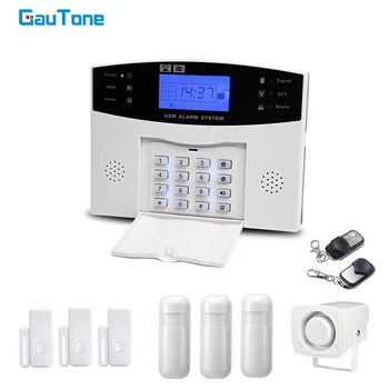 

GauTone PG505 GSM Home Security Keypad Alarm Security with Motion Detector APP Control Wireless House Burglar Alarm System