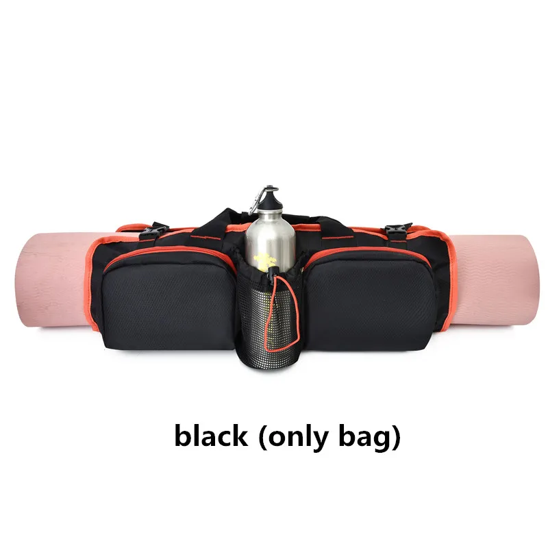 Gym Yoga Bag Multi-function Women Men Fitness Workout Backpack Yoga Tas For Sports Gym Mat Case Pilates Carry Travel Mat Bags - Цвет: Черный цвет