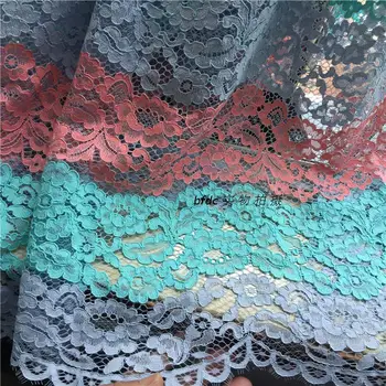 

1meter/lot colorful cord hollow embroidery lace fabric, skin-friendly texture, customized high cotton content models