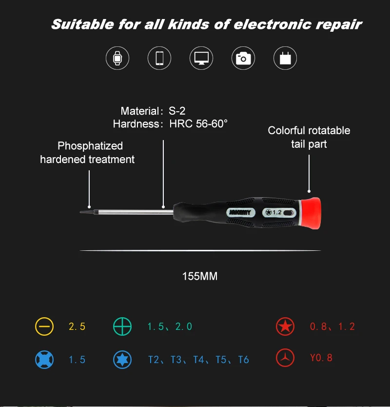 Mini Precision-torx-Магнитная отвертка вращающийся-верхний сплав-сталь прецизионные ручные инструменты телефон планшет-ремонт