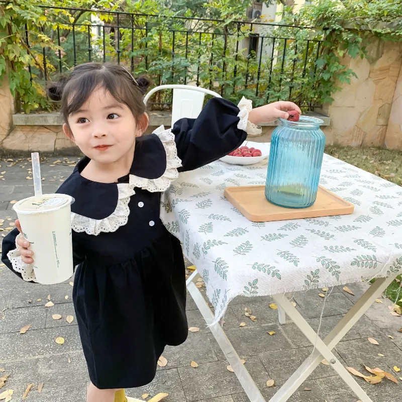 Owligbaby/ г. Платье для девочек в Корейском стиле; модные весенние платья для маленьких девочек; детская одежда; От 1 до 6 лет