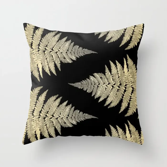 Perinsto Juego De 2 Fundas De Almohada Con Textura De Mármol Negro, Fundas De Almohada Decorativas