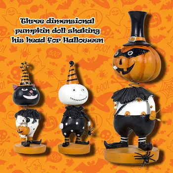 

Halloween Resin Cartoon Figure Miniatures Ornament Scary Party Decorative Toys Crafts Easter Decorations for Home