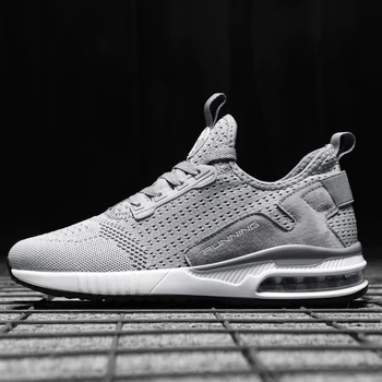 

Air Sole Sneakers Women Ultralight Running Shoes Beginner Men Bounce Sport Shoes Rubber Travel Footwear Round Cross Straps Flat