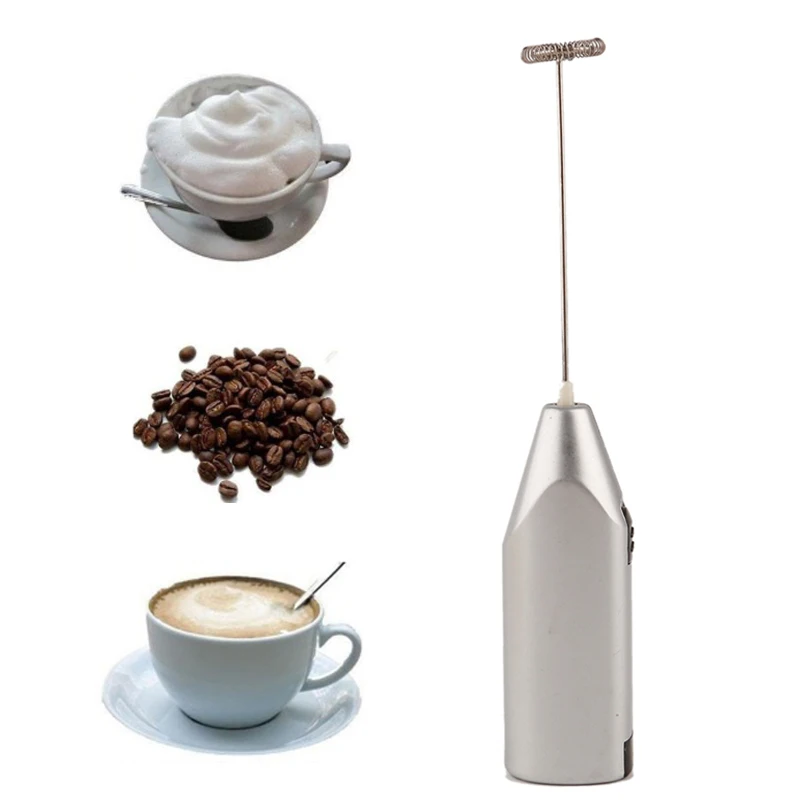 

1pc Milk Drink Coffee Whisk Mixer Electric Egg Beater Frother Foamer Mini Handle Stirrer Practical Kitchen Cooking Tool Gadget