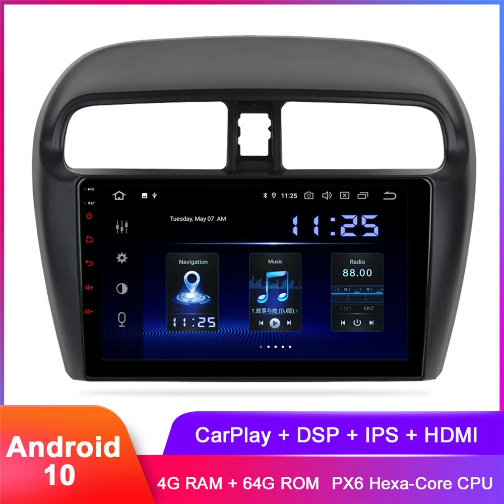 Автомобильная магнитола Dasaita мультимедийное устройство на Android 10 с 9 &quotIPS экраном