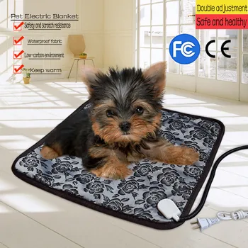 

Adjustable Heating Pad For Dog Cat Puppy Power-off Protection Pet Electric Warm Mat Bed Waterproof Bite-resistant Wire#G45