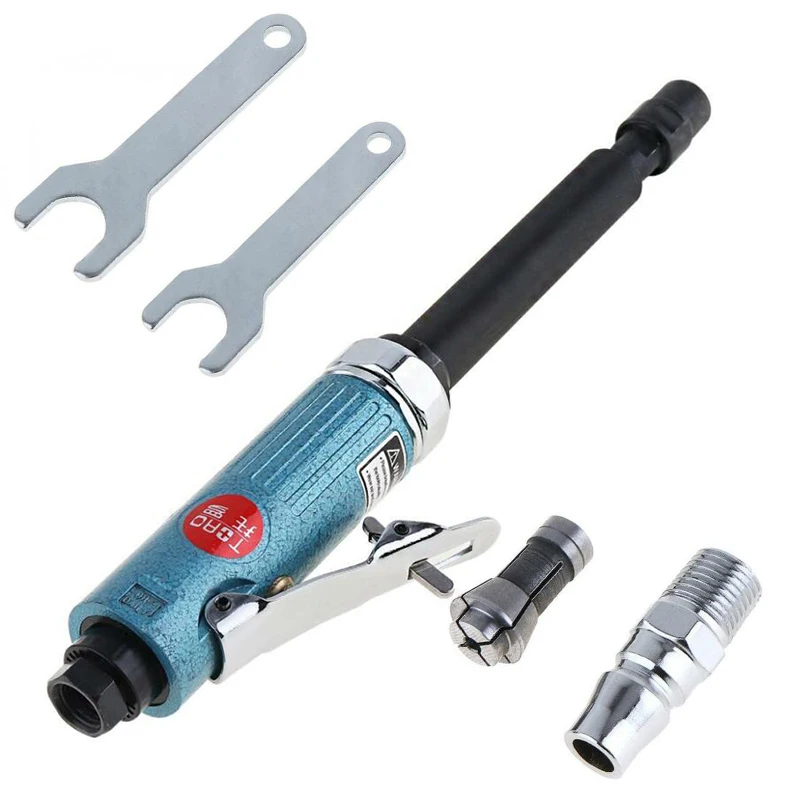 

1 Set 1/4inch Stainless Steel Air Die Grinders Extended Pneumatic Polisher Grinding Air Tools Tool Parts
