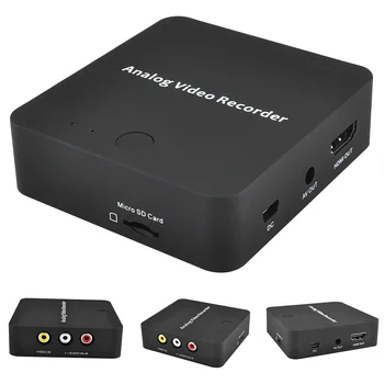 

Network Audio Analog Video Recorder Home Capture Box VHS VCR DVD Light Indicator AV Port HD Digital File Saving 720P HDMI Out