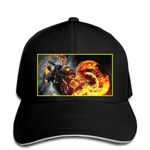 NICOLAS CAGE GHOST RIDER BIKE бейсболка Мужская детская бейсболка с изображением героев мультфильма Мужская Унисекс Новая бейсболка Топ ajax Кепка