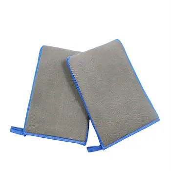 

1Pcs Car Beauty Cleaning Cloth Detergent Car Gloves Car Wash Magic Clay Mitt Cloth Microfiber Sponge Pad