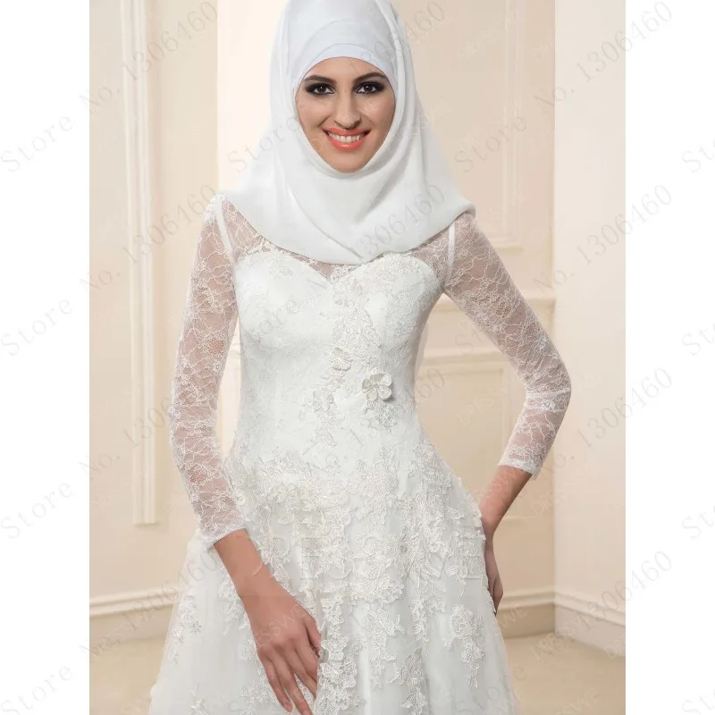 Кружевная Абая Свадебное Платье Vestidos De Noiva арабское свадебное платье с длинным рукавом винтажный хиджаб мусульманское свадебное платье